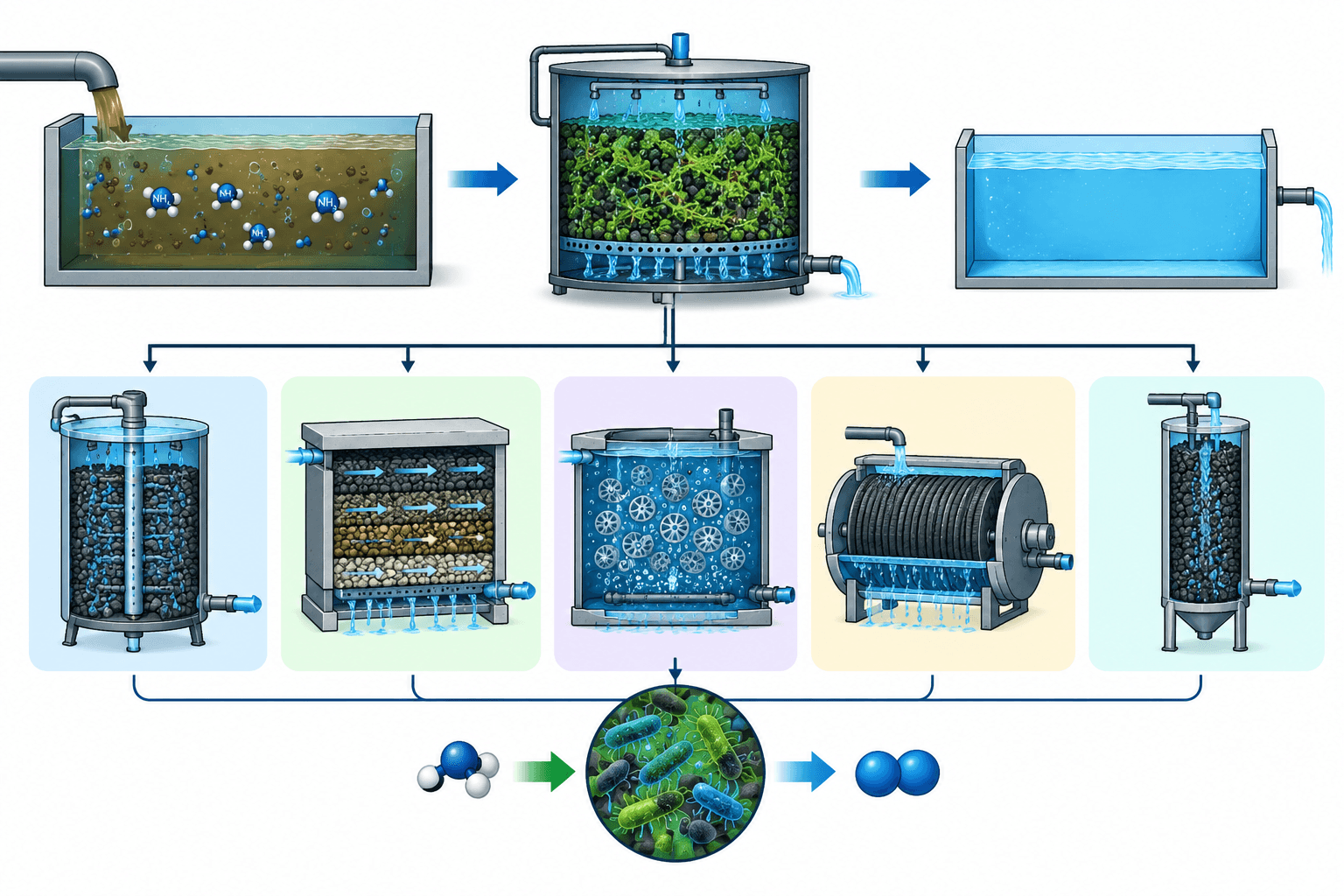 Alternative Biofilter Treatment Systems for Ammoniacal Nitrogen Removal